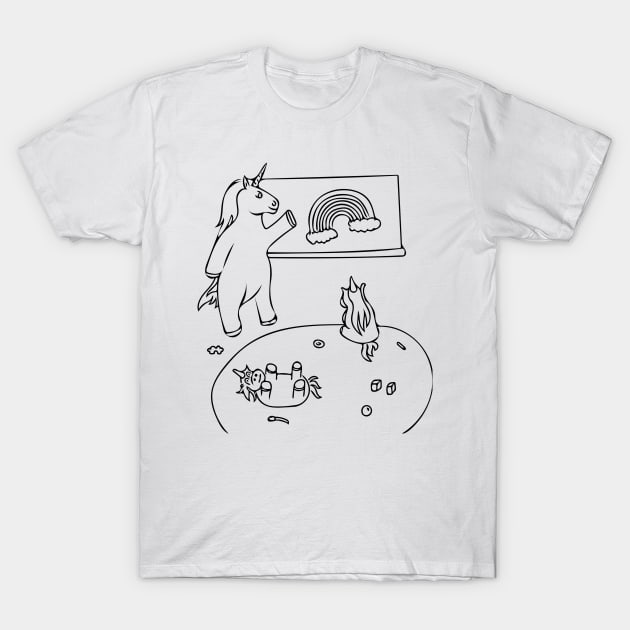 Unicorn Homeschooling Session T-Shirt by A Magical Mess